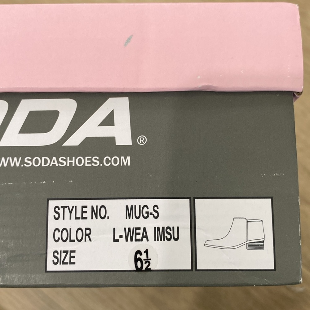 NEW Women’s SODA Mug Ankle Boots - Picture 5 of 5
